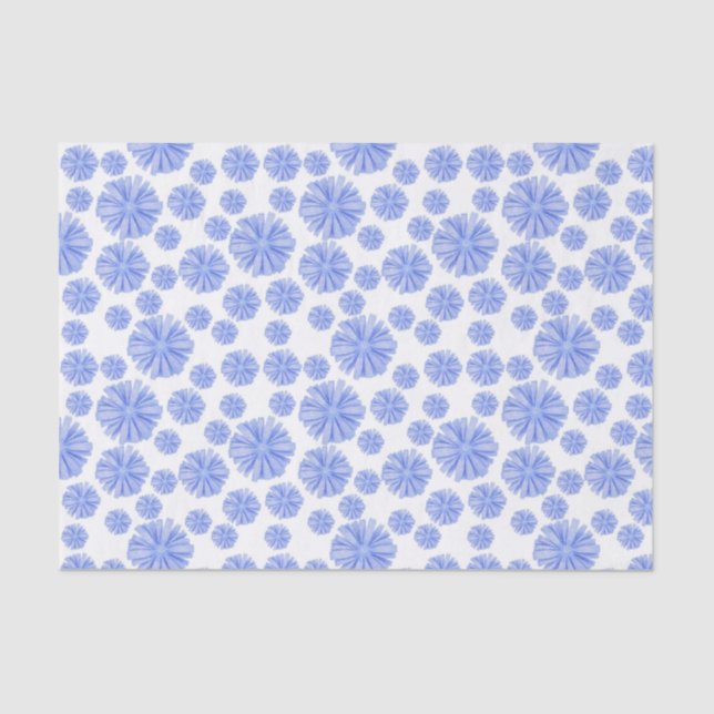 Blue Chicory Flower  Tissue Paper (Front)