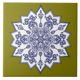 Blue china design. What do you see Ceramic Tile