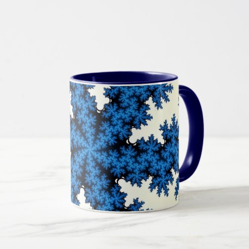 Blue China Snowflake Mug