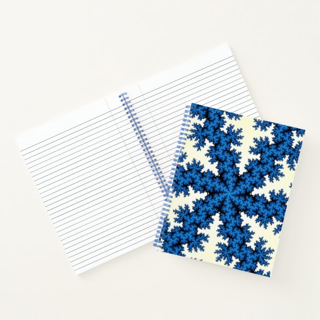 Blue China Snowflake Notebook (Inside)