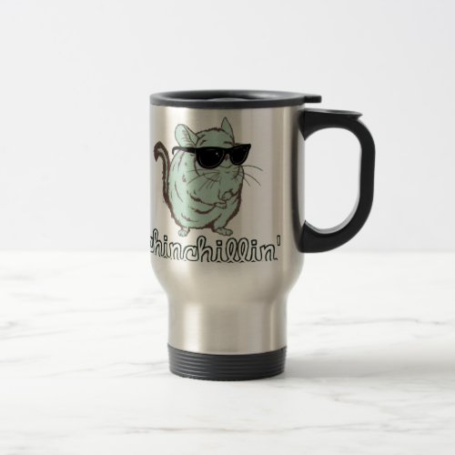 Blue Chinchillin Chinchilla Travel Mug