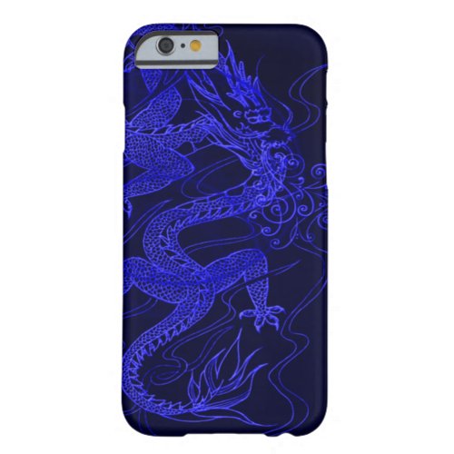 Blue Chinese Dragon Barely There iPhone 6 Case
