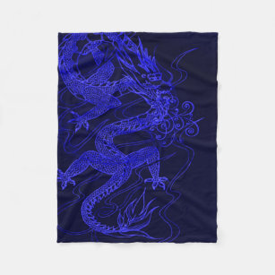 Chinese Zodiac Dragon Flannel Blankets