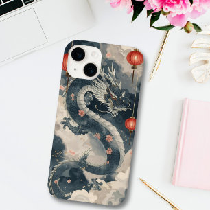 Blue Chinese Dragon Lanterns Case-Mate iPhone 14 Case