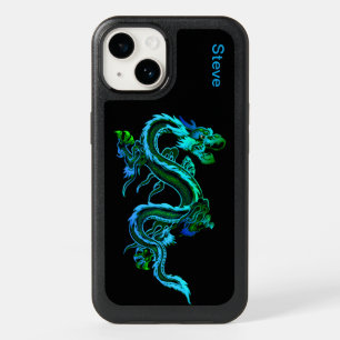 Blue Chinese Dragon Otterbox iPhone 14 Case