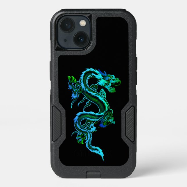 Blue Chinese Dragon Otterbox Samsung Note 5 Case (Back)