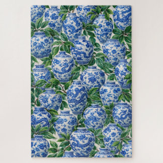 Blue Chinese Porcelain Ginger Jar Jigsaw Puzzle