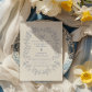 Blue Chinoiserie Floral Botanical Wedding Invitation