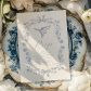 Blue Chinoiserie Floral Botanical Wedding RSVP Card