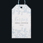 Blue Chinoiserie Floral Bridal Shower favor tags, Gift Tags<br><div class="desc">This stylish & elegant Bridal shower invitation features gorgeous blush and blue hand-painted watercolor wildflowers arranged as a lovely bouquet and elegant calligraphy script that's perfect for spring,  summer,  or fall weddings.</div>