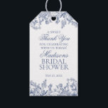 Blue Chinoiserie Vintage Floral Bridal Shower Gift Tags<br><div class="desc">Love is in bloom! This Blue Chinoiserie Party Decor Collection, features delicate toile floral patterns for timeless elegance. Each piece in this collection showcases intricate designs in shades of blue, evoking a sense of sophistication and elegance. ★ Let me help you plan your next party! ★ If you need coordinating...</div>