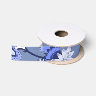 Blue Chintz Satin Ribbon