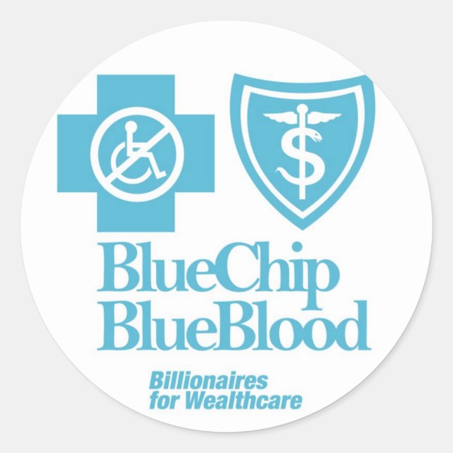 BLUE CHIP BLUE BLOOD STICKER (Front)