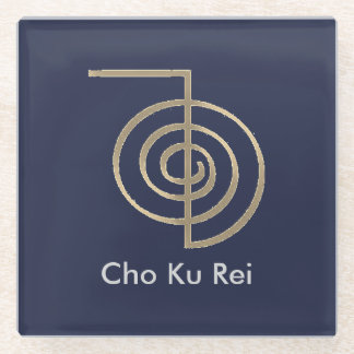 Blue Cho Ku Rei Reiki Symbol Coasters