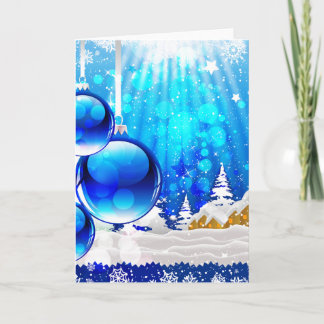 "Blue Chrismas" Holiday Card