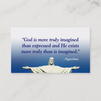 Blue Christian Business Card