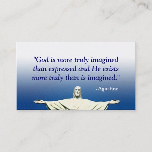 Blue Christian Business Card