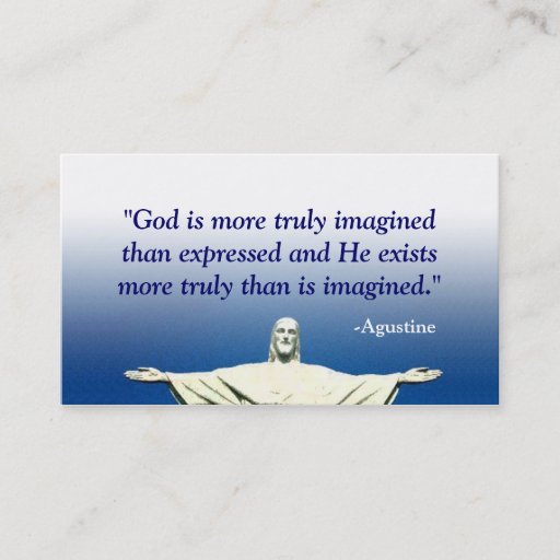 Customizable Blue Christian Business Card