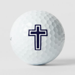 Blue Christian Cross Assorted Faith Golf Balls