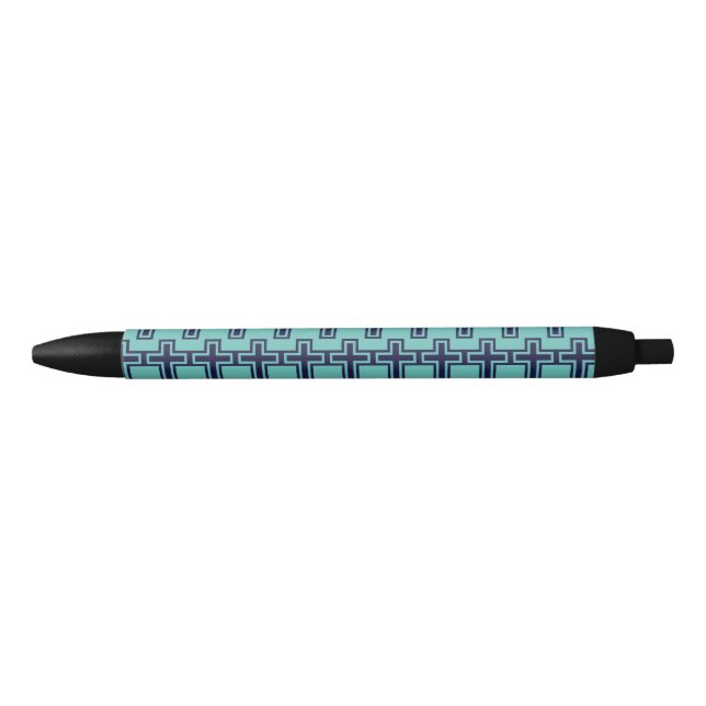 Blue Christian cross different variants Pen (Front)