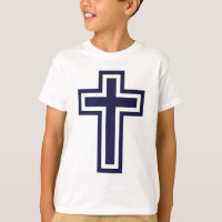 Blue Christian cross different variants