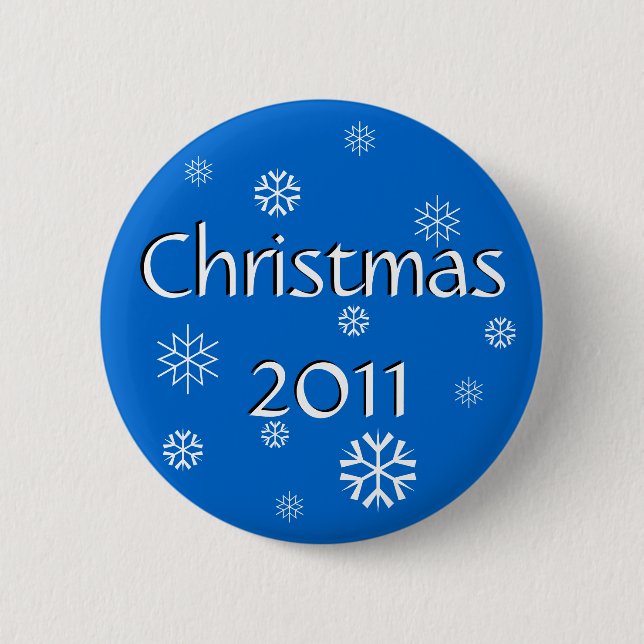 Blue Christmas 2011 Button (Front)