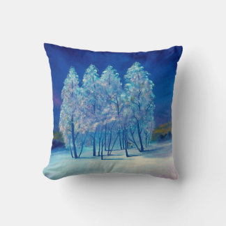 Blue Christmas #4 Throw Pillow