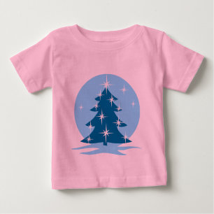 Blue Christmas Baby T-shirt Holiday Classic Tee