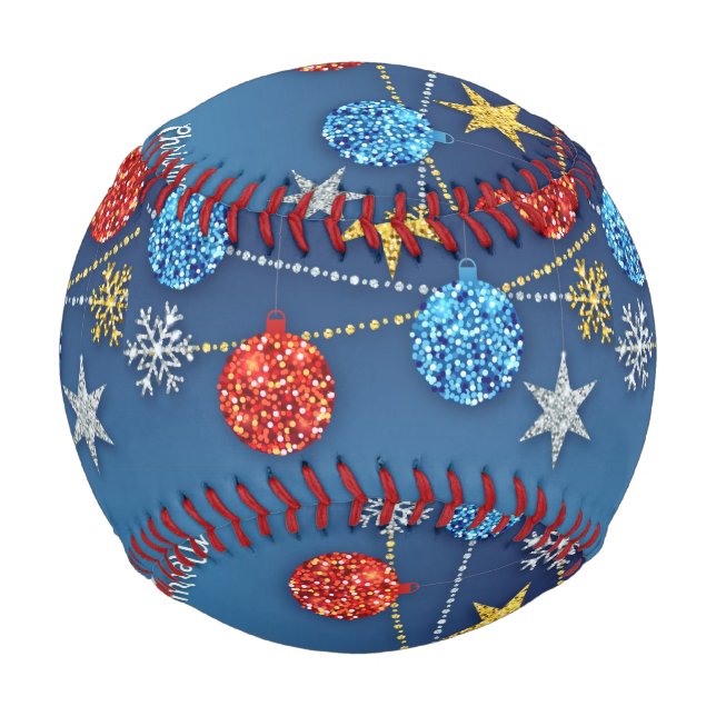 Blue Christmas Baseball (Front)