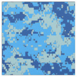 Blue Christmas - Blue Camouflage Fabric