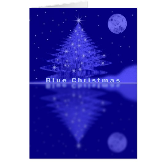 Blue Christmas Card | Zazzle