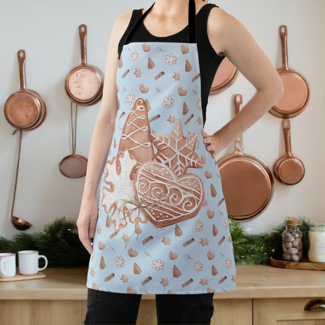 Blue Christmas Cookie Exchange Voting  Apron (Christmas Cookie Apron)