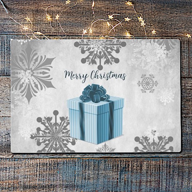 Blue Christmas Gift Holiday Placemat (Blue Christmas Gift Holiday Placemat)