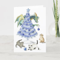 Blue Christmas - Greeting card