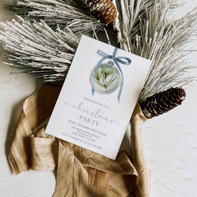 Blue Christmas Invitations (Creator Uploaded)
