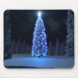 Blue Christmas Mousepad