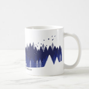 Blue Christmas Mug