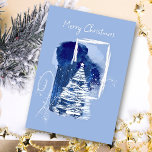Blue Christmas Multi Photo Collage Tri-Fold Holiday Card<br><div class="desc">This is our Blue and White Multi Photo Christmas Collage Trifold Holiday Card – a heartfelt canvas to capture and share the spirit of the season. Set against a soft blue and bright white background, this design encapsulates the magic of family memories and holiday joy with 5 photo frames. The...</div>