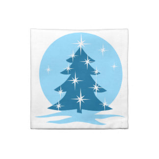 Blue Christmas Napkins Personalized Blue Holiday