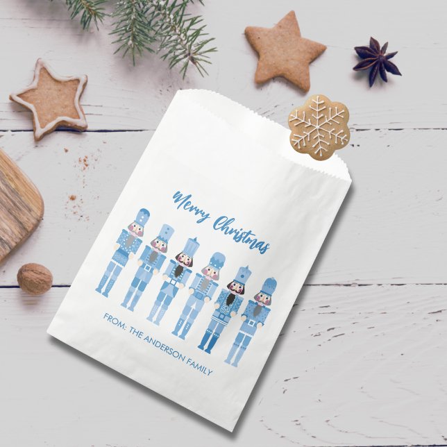 BLUE CHRISTMAS NUTCRACKER FAVOR BAG (Creator Uploaded)