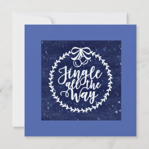 Blue Christmas Party Invitations