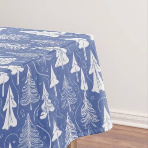 Blue Christmas Pattern6 ID1009 Tablecloth