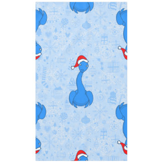 blue christmas santa claus Loch ness Monster Tablecloth