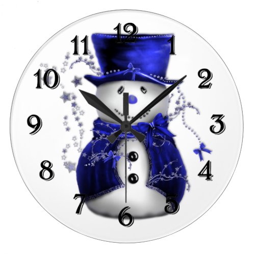 Blue Christmas Snowman