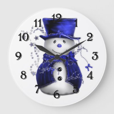 Blue Christmas Snowman