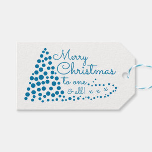 Blue Christmas Tree, Christmas Gift Tags