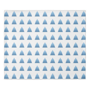 Blue Christmas Tree King Size Duvet Cover