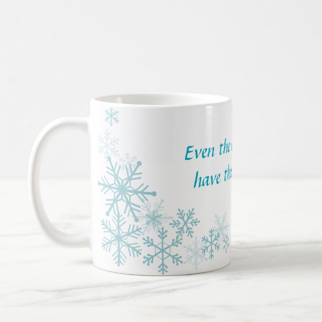 Blue Christmas Winter Mug (Left)