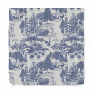 Blue Christmas Winter Wonderland Bandana