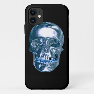 Blue Chrome Skull iPhone 5G Case